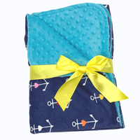 Rainbow Anchor Baby Blanket
