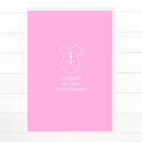 Congrats on your Mini Human Greeting Card