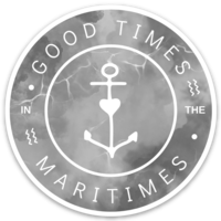 Good Times in the Maritimes Waterproof Vinyl Sticker (Multiple Colours)