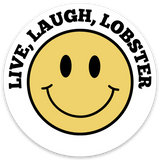 Live, Laugh, Lobster - Waterproof Vinyl Sticker